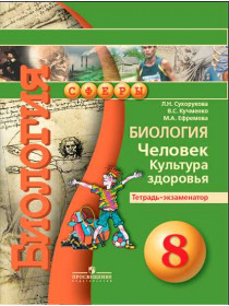 Биология. Человек. Культура здоровья. Тетрадь-экзаменатор. 8 класс [Торговый дом Просвещение]